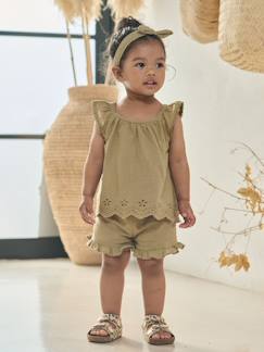 -Ensemble bébé fille 3 pièces coton