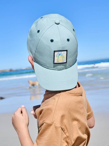 Casquette en coton bois de rose+menthe - vertbaudet enfant 