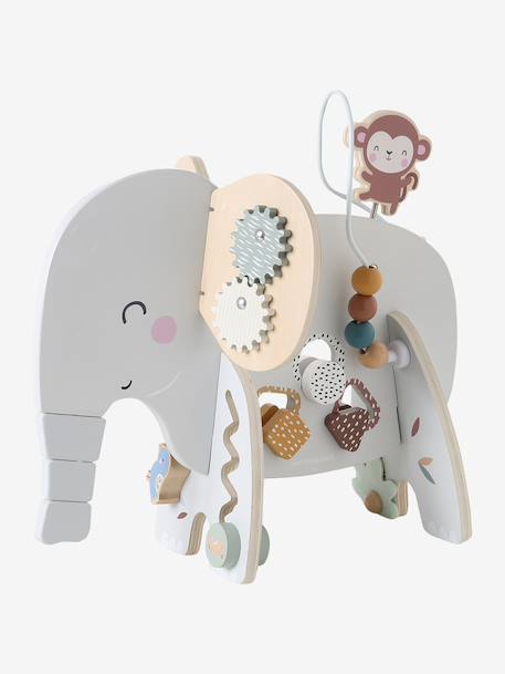 Houten FSCÂ® activiteiten olifant grijs - vertbaudet enfant 
