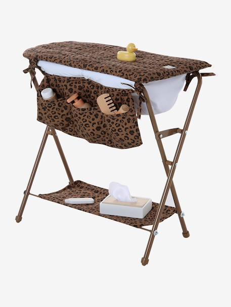 Table à langer poupée 2 en 1 marron - vertbaudet enfant 