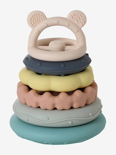 Stapeltoren 2 in 1 met pop it textuur meerkleurig - vertbaudet enfant 