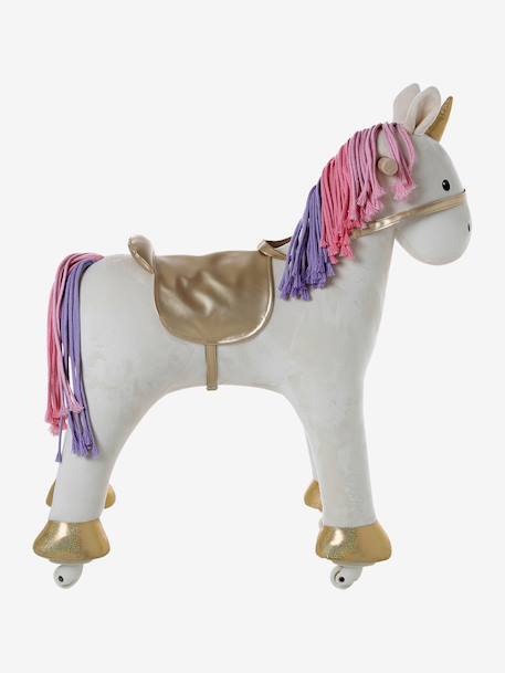 Trekpaardje FSC 100%-hout bruin+donkerbruin+wit - vertbaudet enfant 
