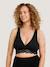 Soutien-gorge cache-coeur de grossesse et d'allaitement en coton bio Noir - vertbaudet enfant 