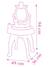 Coiffeuse 2 en 1 Disney Princess rose - vertbaudet enfant 