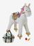 Cheval à roulettes en bois FSC® blanc+brun+marron - vertbaudet enfant 