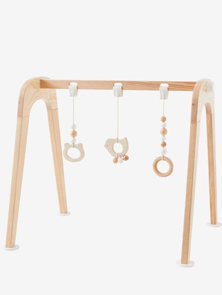 Portique d'éveil modulable en bois FSC® bois et blanc - vertbaudet enfant 