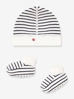 -Set muts en sloffen baby gemengd PETIT BATEAU