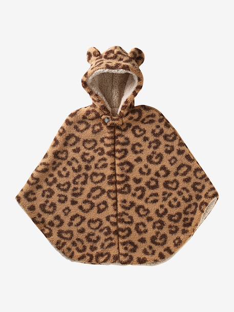 Poncho de voyage adaptable sur siège auto & porte bébé beige+cappuccino+écru - vertbaudet enfant 