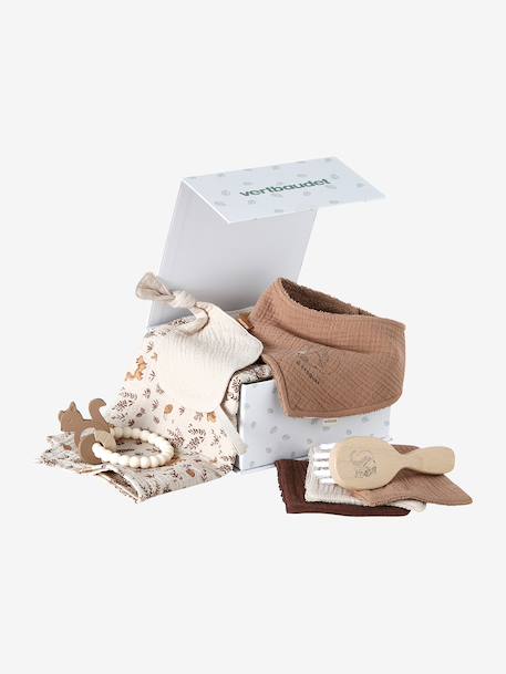 Coffret cadeau naissance bleu grisé+ficelle - vertbaudet enfant 
