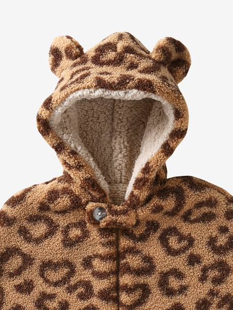 Mantel cape voor autostoel en draagzak beige+cappuccino+ecru - vertbaudet enfant 