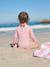 Maillot de bain à manches longues bébé fille rose pâle - vertbaudet enfant 