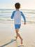 Ensemble manches longues short anti UV bleu azur - vertbaudet enfant 