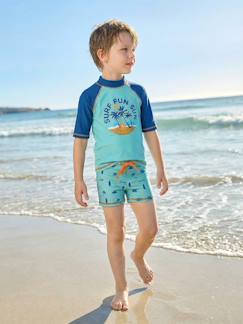 -Badpakset voor jongens T-shirt met UV-bescherming + short