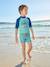Ensemble de bain garçon T-shirt anti-UV + short bleu pétrole - vertbaudet enfant 