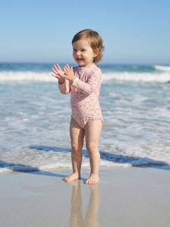Baby-Badpak, strandaccessoires-Anti-UV badpak met lange mouwen voor babymeisjes