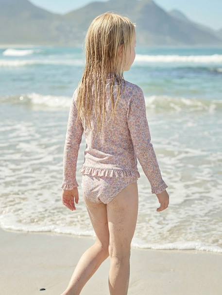 Maillot de bain fille 2 pièces rose pâle - vertbaudet enfant 