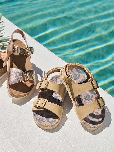 Sandales enfant garçon synthétique beige - vertbaudet enfant 