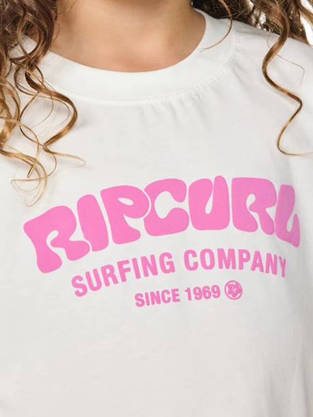 T-shirt manches courtes fille écru - vertbaudet enfant 