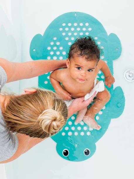 Tapis de bain et rangement 2 en 1 INFANTINO BLEU - vertbaudet enfant 