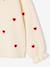 Pull fille manches longues col rond écru+marine+rose - vertbaudet enfant 