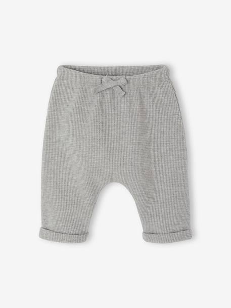 Newborn broek jongen gemêleerd grijs - vertbaudet enfant 