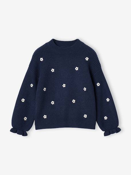 Meisjestrui met hartjes ecru+marineblauw+rozen - vertbaudet enfant 