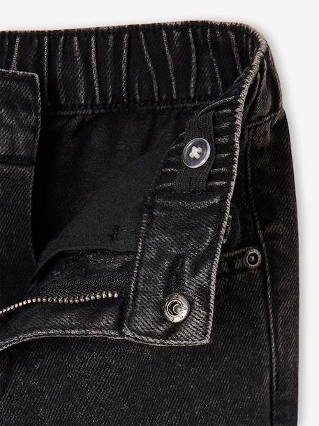 Jean loose morphologie fin double stone+noir - vertbaudet enfant 