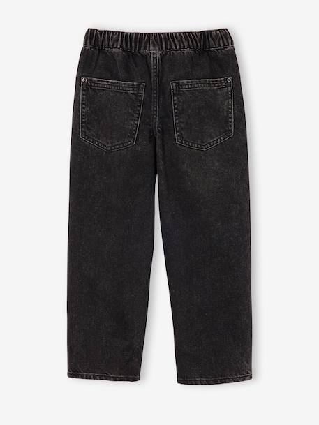Loose jeans voor jongens double stone+zwart - vertbaudet enfant 