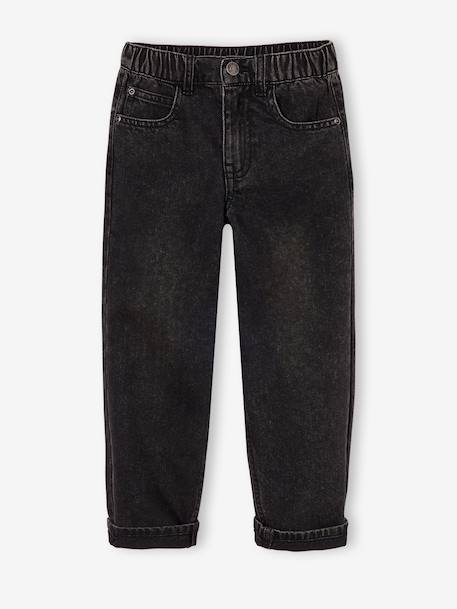 Loose jeans voor jongens double stone+zwart - vertbaudet enfant 