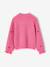 Pull fille manches longues col rond écru+marine+rose - vertbaudet enfant 