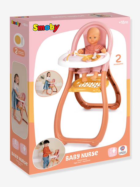 Hoge kinderstoel voor poppen meerkleurig - vertbaudet enfant 
