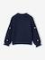 Pull fille manches longues col rond écru+marine+rose - vertbaudet enfant 