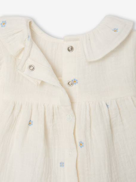 Blouse manches longues bébé écru - vertbaudet enfant 