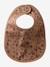 Lot 7 bavoirs naissance en coton bio* beige imprimé+blanc jungle+ficelle+Hérisson+rose pâle+vert d'eau - vertbaudet enfant 