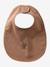 Lot 7 bavoirs naissance en coton bio* beige imprimé+blanc jungle+ficelle+Hérisson+rose pâle+vert d'eau - vertbaudet enfant 
