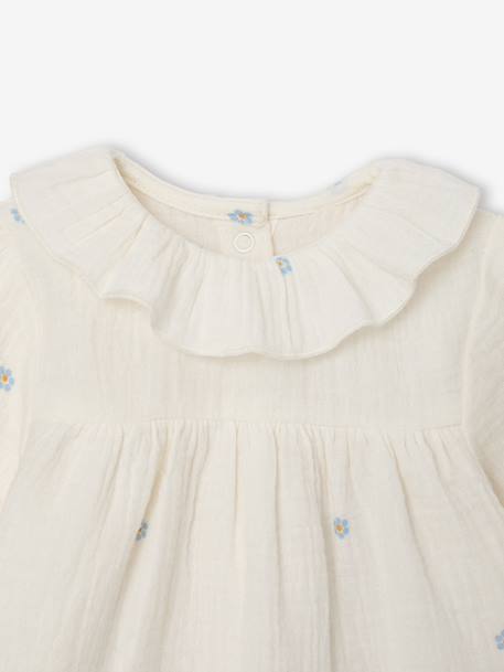 Blouse manches longues bébé écru - vertbaudet enfant 