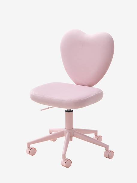 Chaise à roulette enfant cœur rose - vertbaudet enfant 