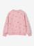 Sweat fille manches longues écru+rose pâle - vertbaudet enfant 