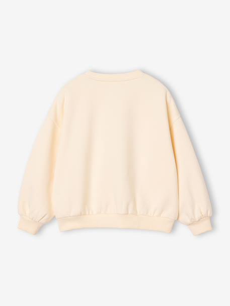 Sweat fille manches longues vanille - vertbaudet enfant 