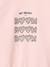 Sweat fille col rond mauve+rose pâle - vertbaudet enfant 