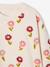 Sweat fille col rond écru+ivoire+rose pâle+taupe - vertbaudet enfant 