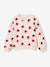Sweat fille col rond écru+ivoire+rose pâle+taupe - vertbaudet enfant 