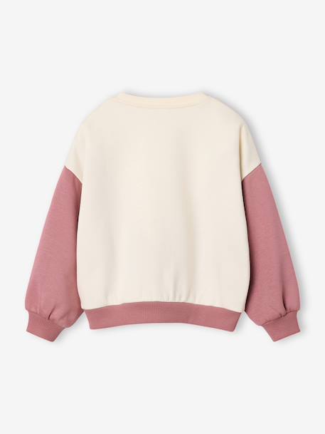 Sweat fille vieux rose - vertbaudet enfant 