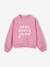 Sweat fille manches longues col rond mauve - vertbaudet enfant 