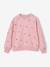 Sweat fille manches longues écru+rose pâle - vertbaudet enfant 