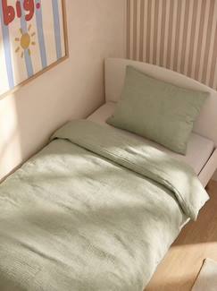-Parure housse de couette et taie d'oreiller unie
