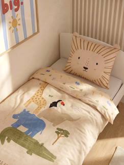 -Parure enfant housse de couette et taie d'oreiller COPAINS ANIMAUX