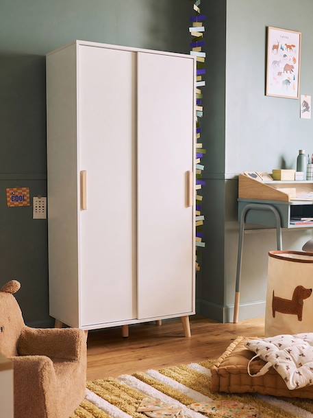 Armoire enfant 2 portes ASPEN blanc - vertbaudet enfant 