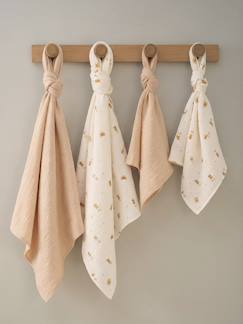 -Lot 4 langes en gaze de coton