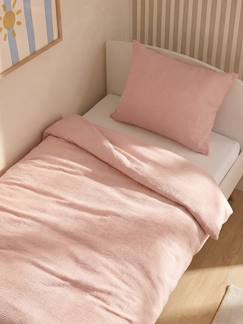 -Parure housse de couette et taie d'oreiller unie